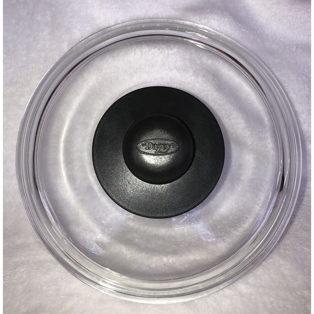 Dazey Glass Lid Heavy‎ Duty 8.5” Inner/ 9.5” Outer Rims Pre-owned